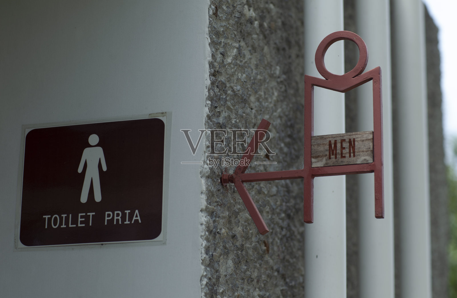 公共厕所的迹象照片摄影图片