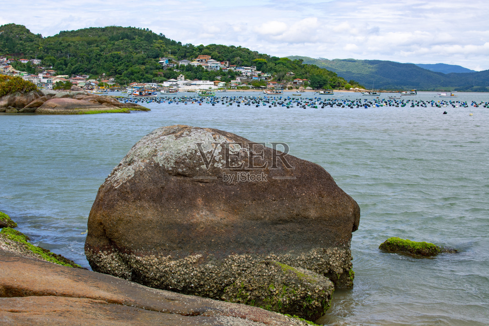 巴西圣卡塔琳娜欢迎海滩塞尔索·拉莫斯总督的美丽风景照片摄影图片