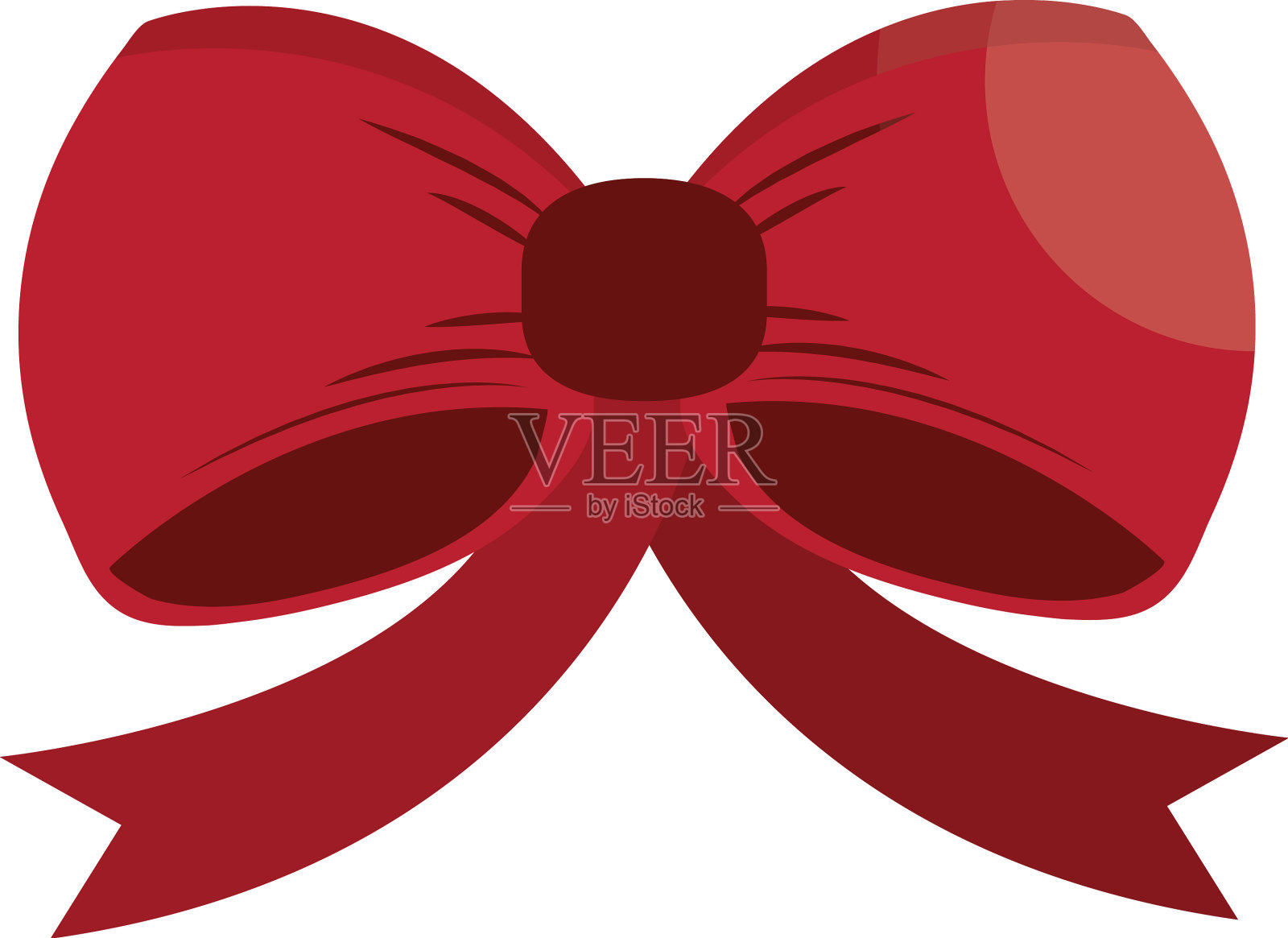 红色礼物弓设计元素图片