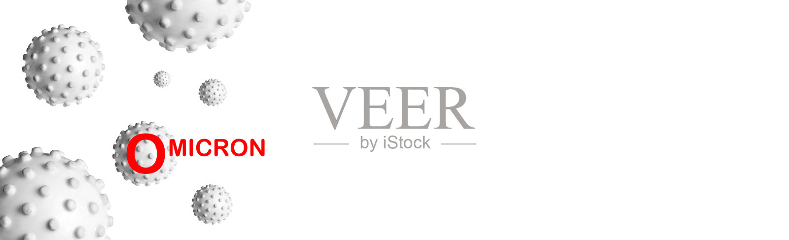 欧米克隆COVID-19变体横幅,3d插图照片摄影图片