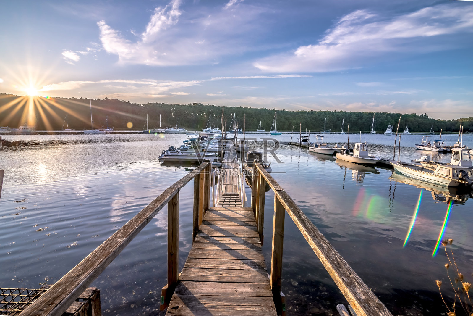 格林威治湾港位于罗德岛格林威治东部的海港照片摄影图片