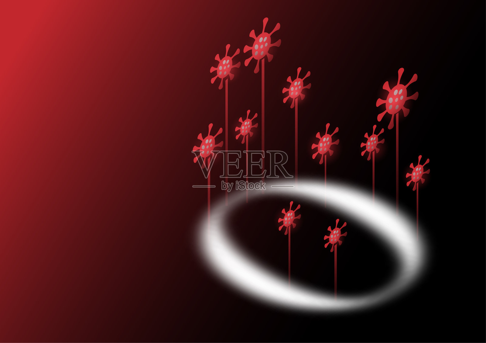 欧米克隆covid-19变体的等距图插画图片素材