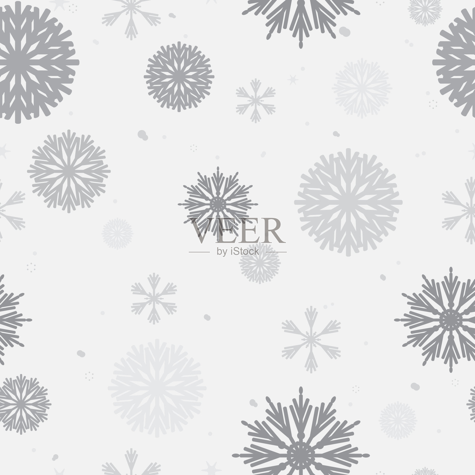 无缝的雪花背景插画图片素材