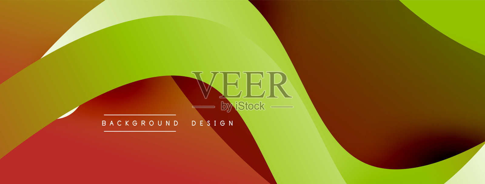 抽象重叠线和圆圈几何背景与梯度颜色插画图片素材