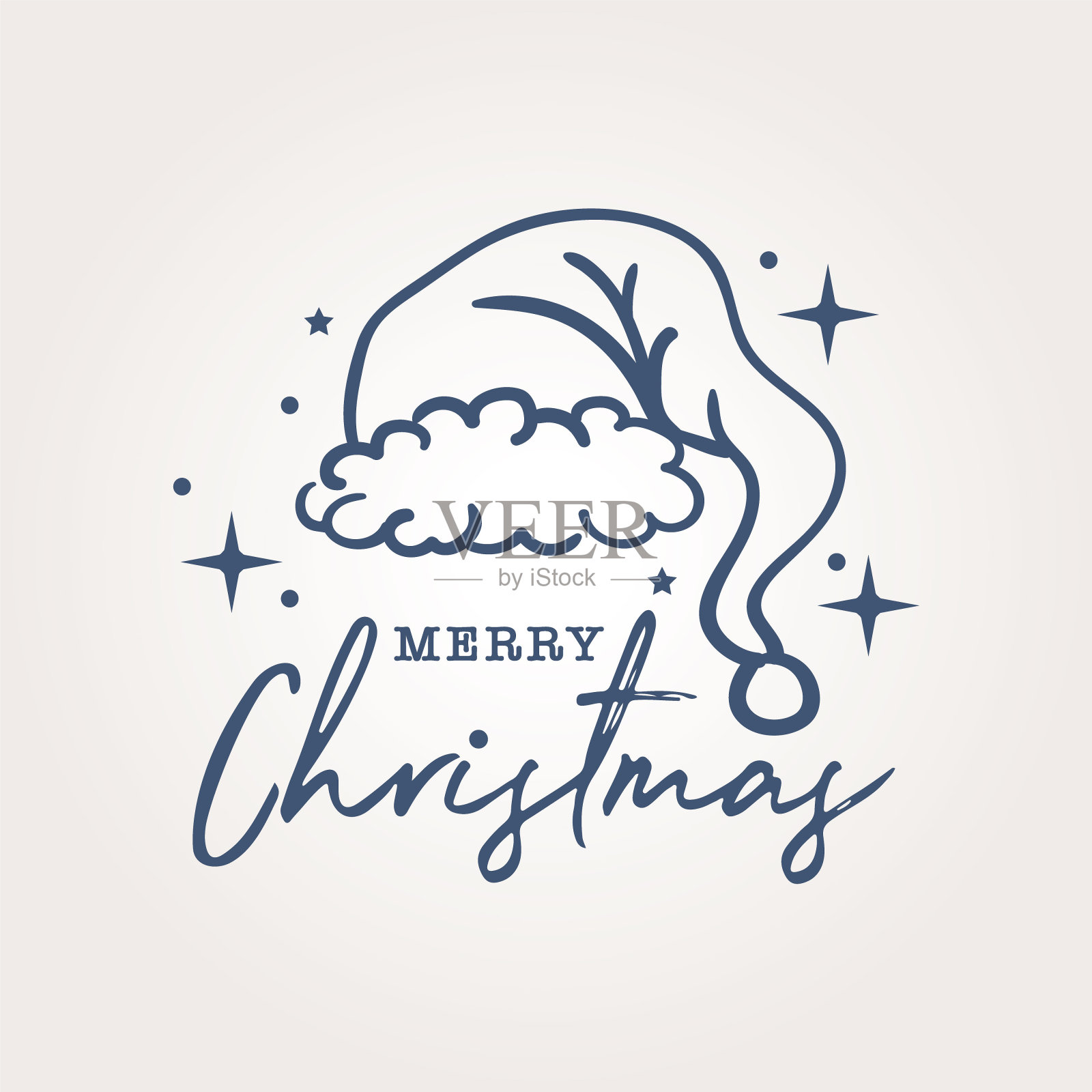 圣诞快乐Typeprogyraph插画图片素材