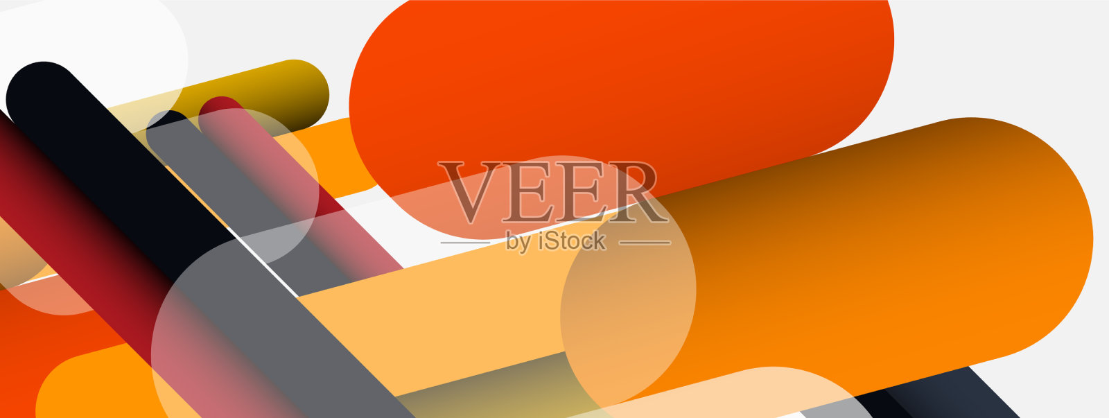 重叠圆形和线条的背景插画图片素材