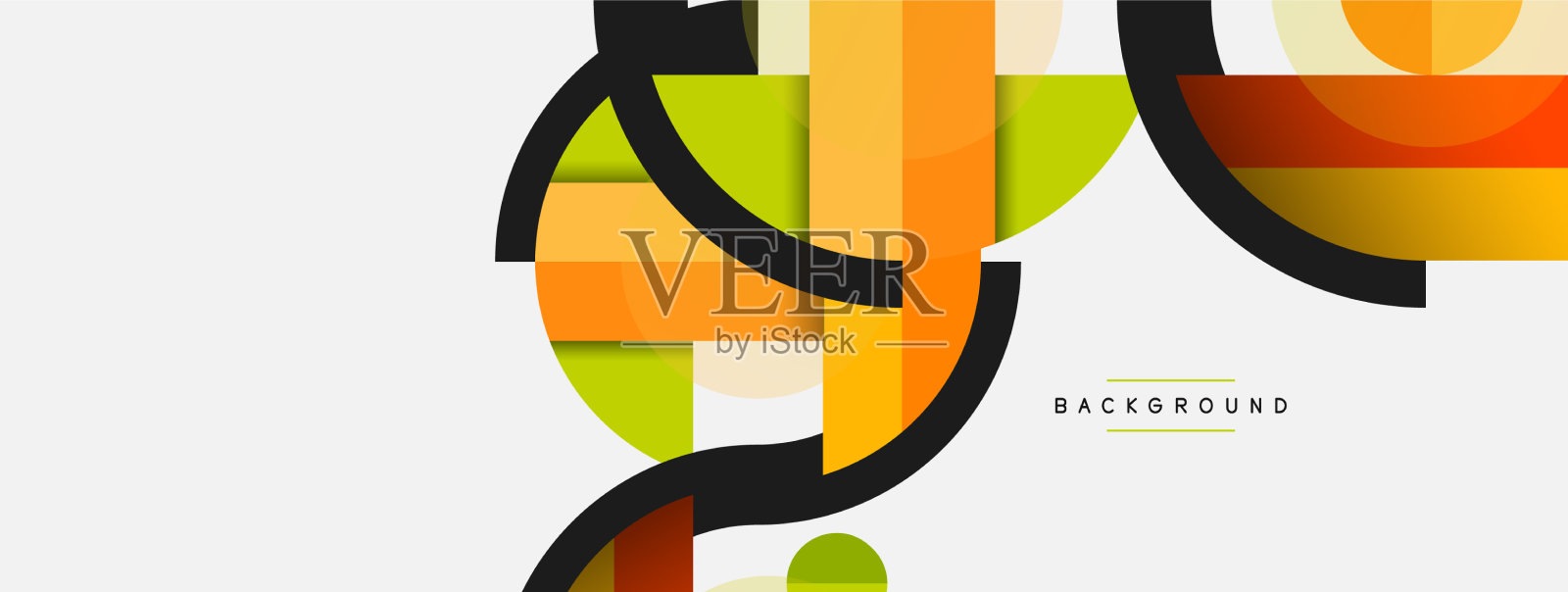 几何形状组成抽象背景插画图片素材