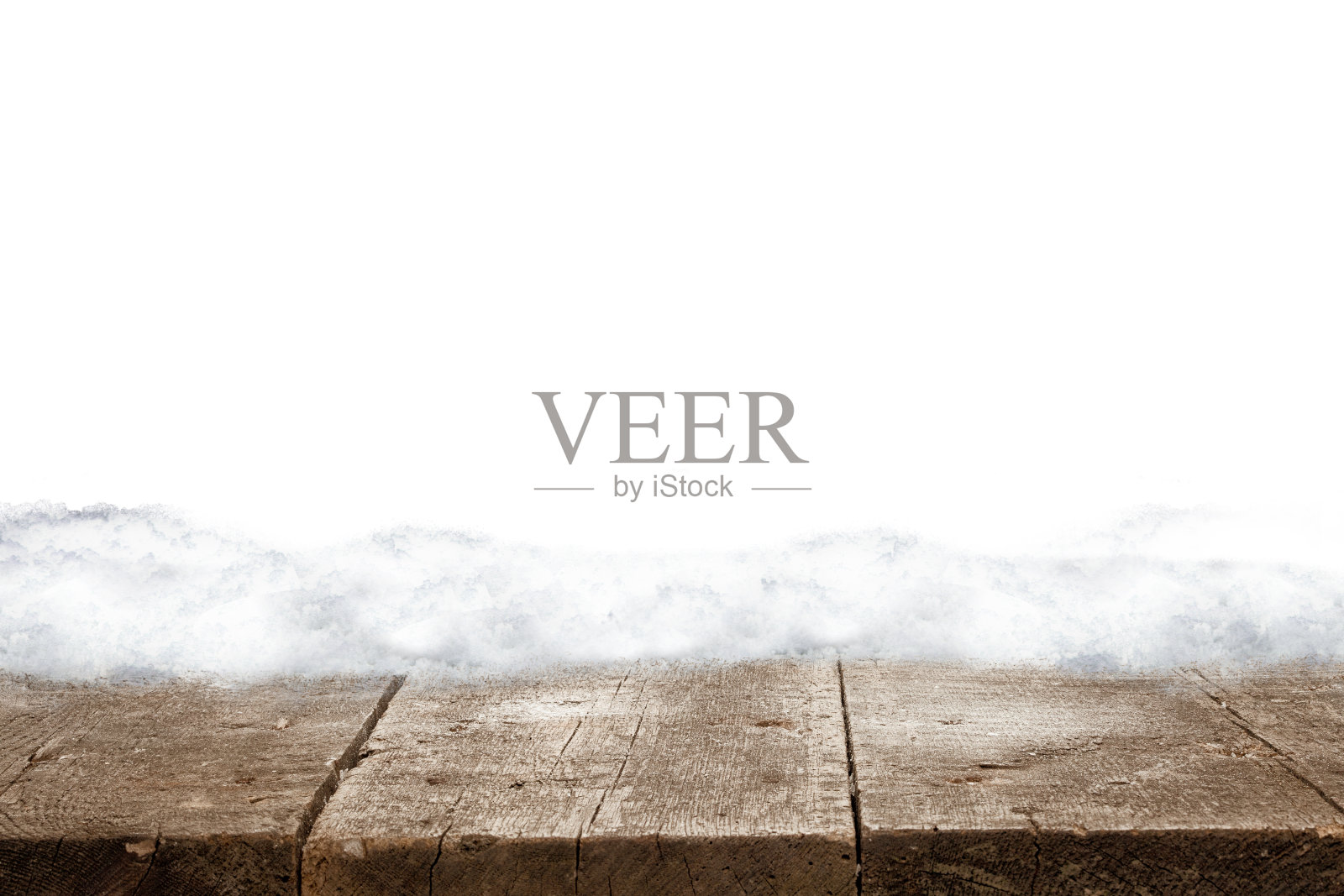 冬季圣诞风景以木桌为背景并复制空间。照片摄影图片