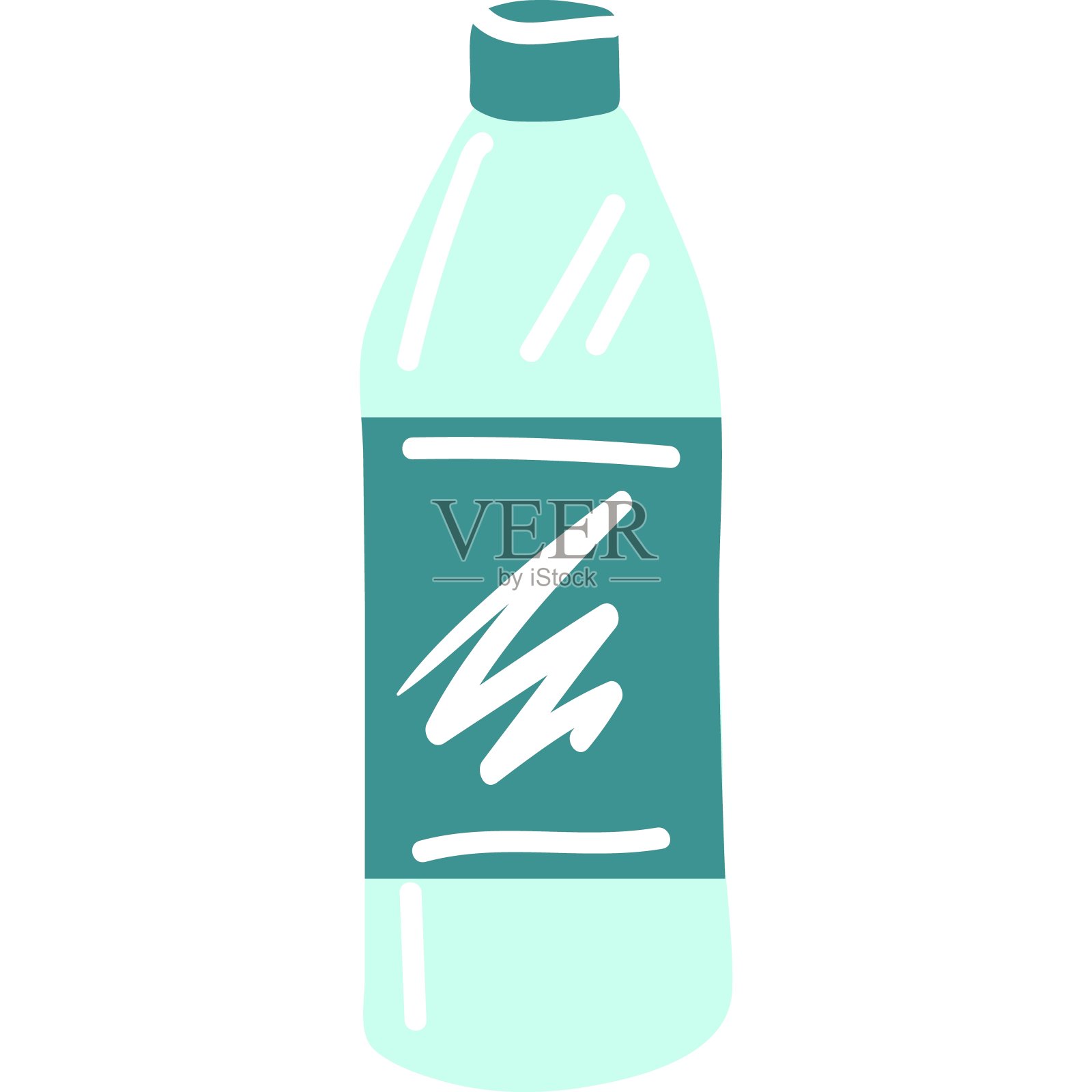 化学液体瓶为家用修理矢量图标插画图片素材