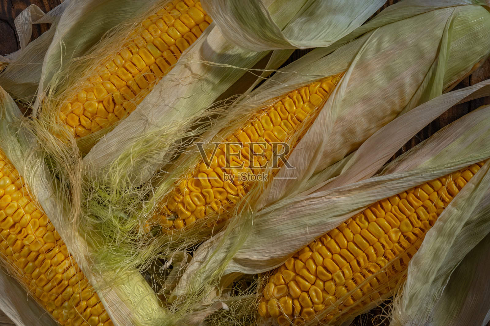 成熟的玉米张开的穗照片摄影图片