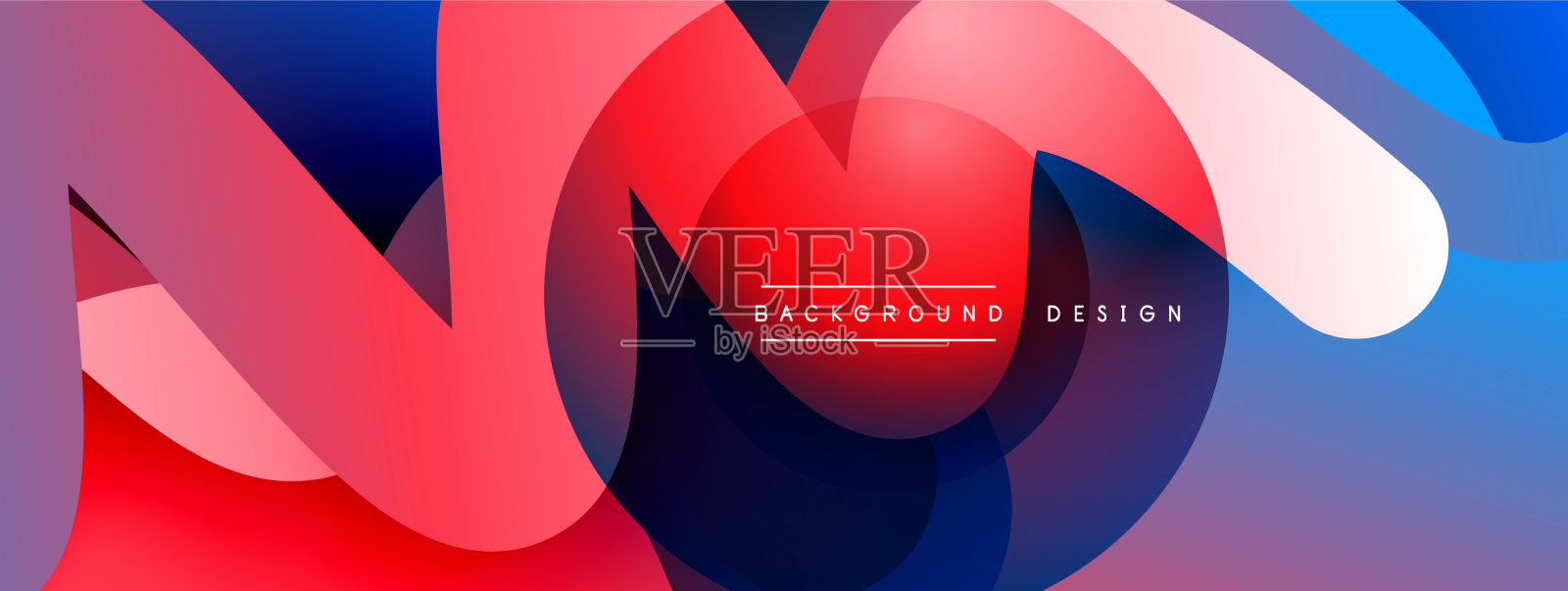 抽象重叠的线条和圆圈几何插画图片素材