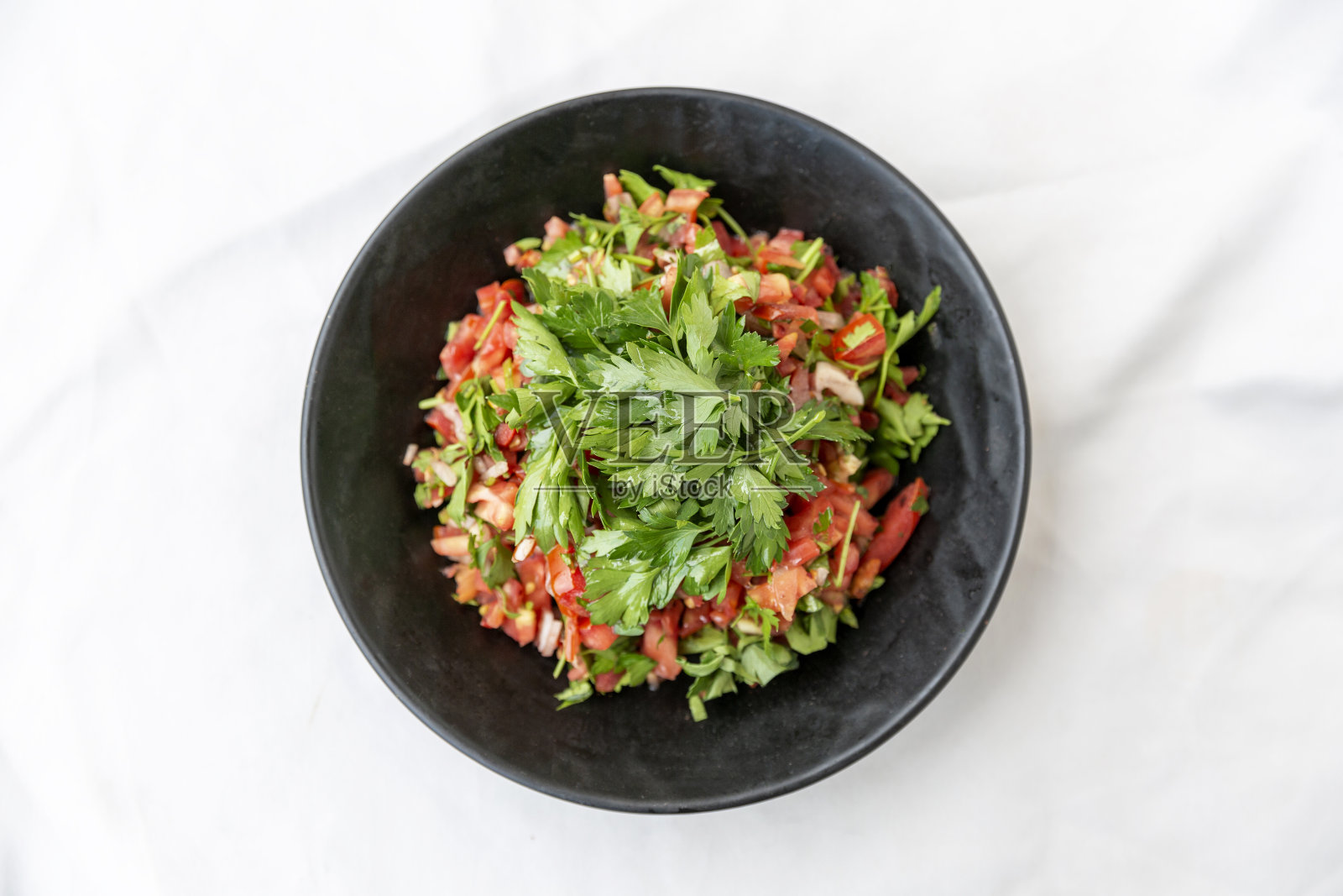 番茄沙拉照片摄影图片