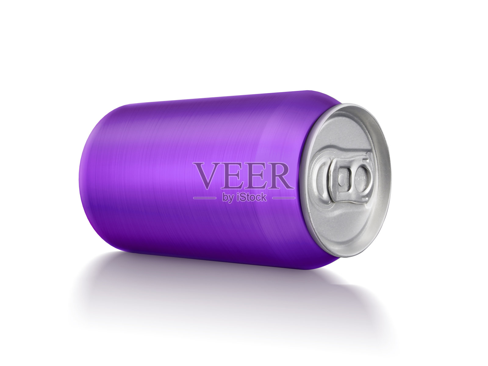 白色背景上的铝罐设计照片摄影图片