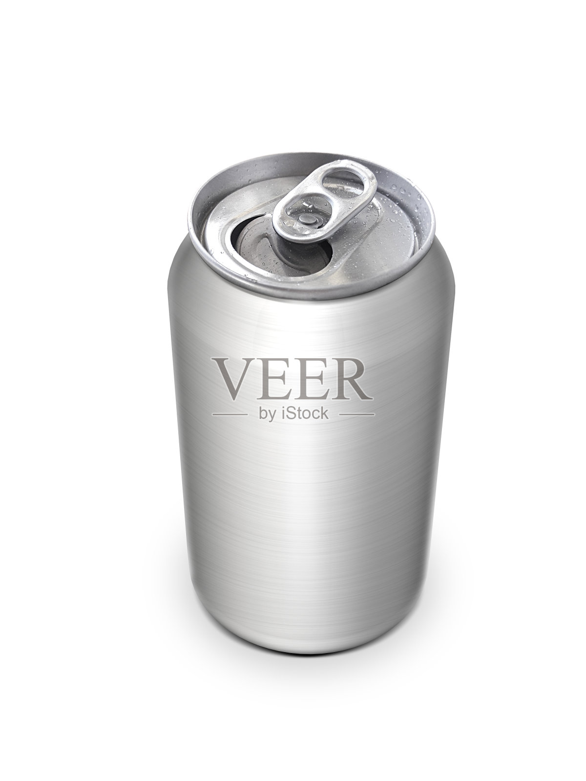 白色背景上的铝罐设计照片摄影图片