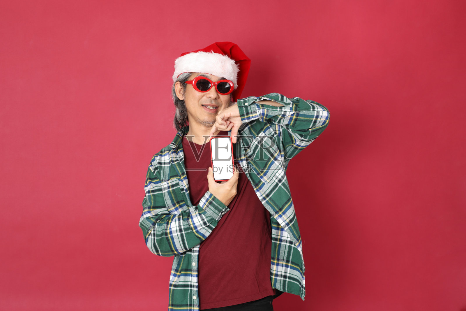 圣诞老人照片摄影图片