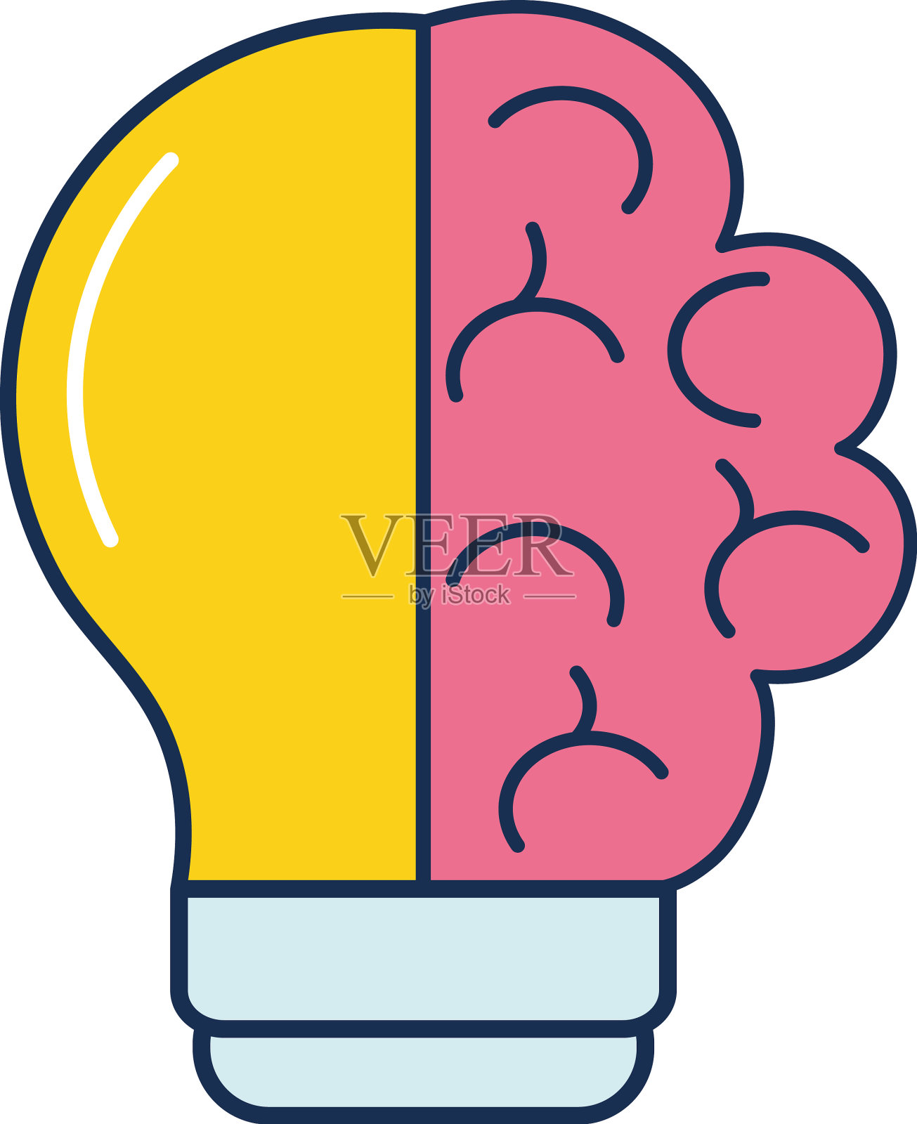 球状脑设计元素图片