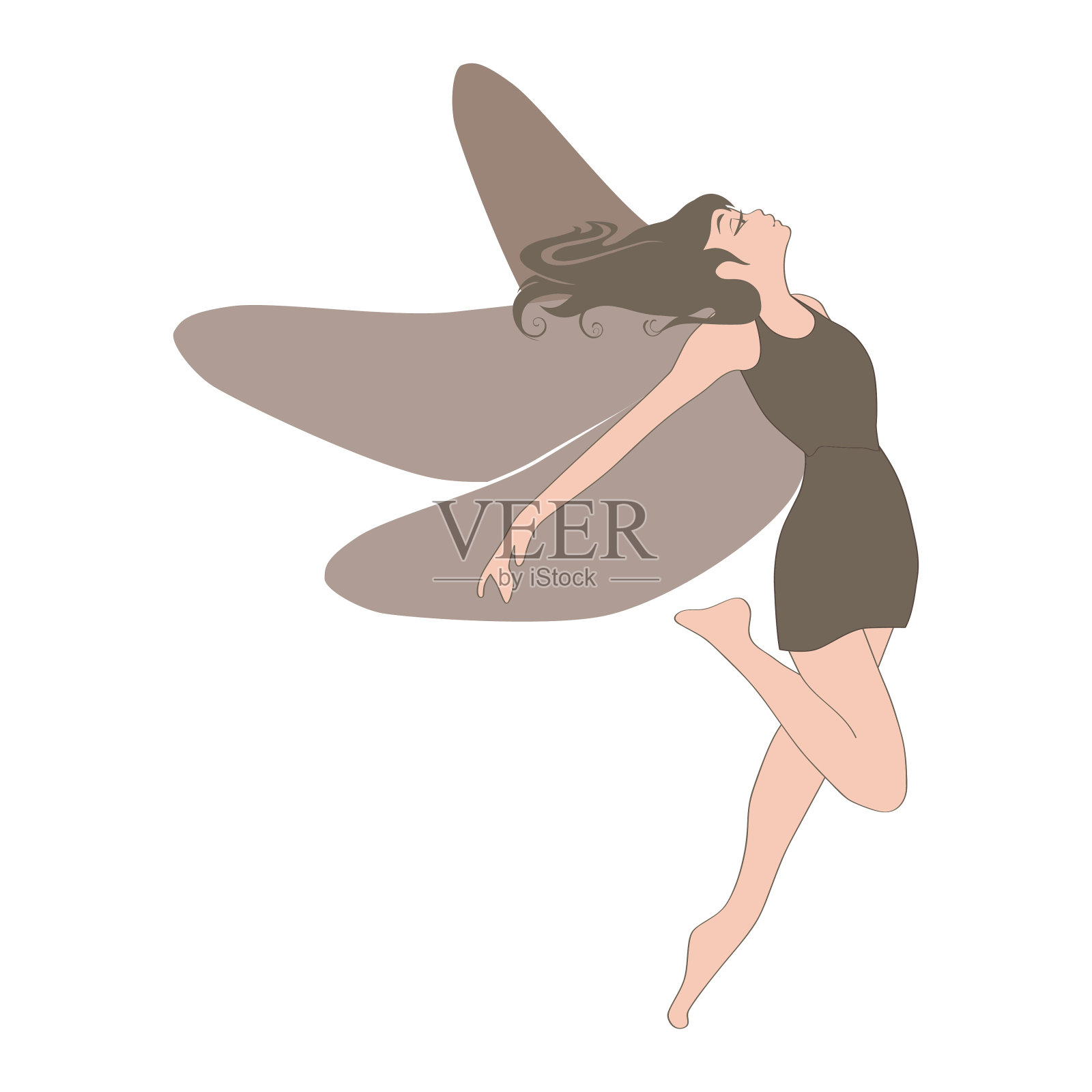 蜻蜓的女士设计元素图片