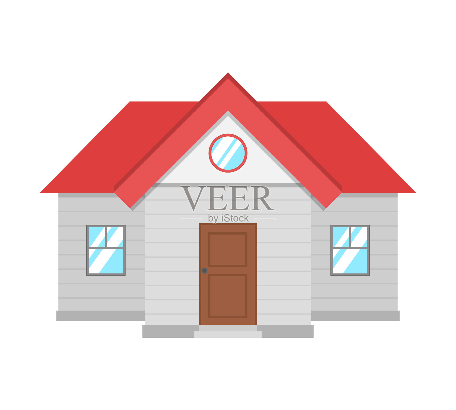 平面设计的房子图标向量图标素材