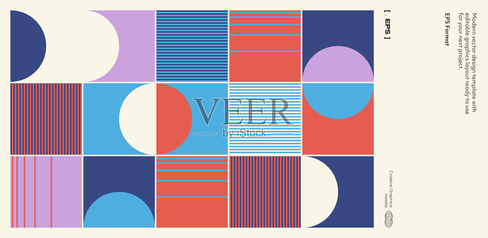 新现代主义向量海报模板设计插画图片素材