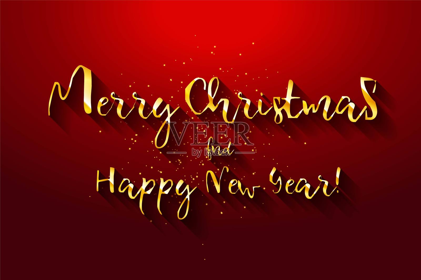 金色文字在暗红色的背景上。设计模板素材