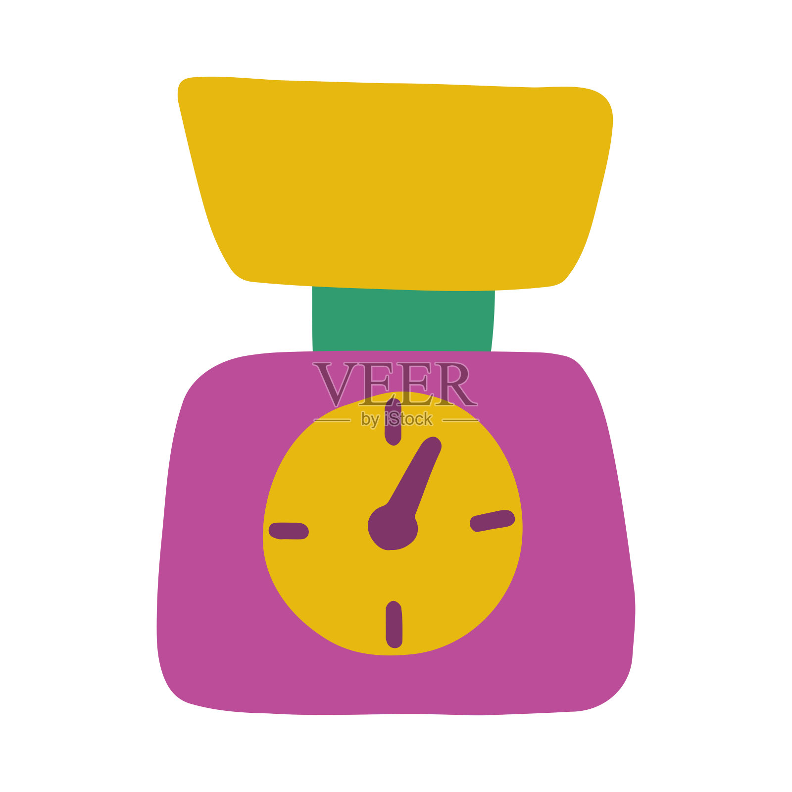 厨房秤插画图片素材