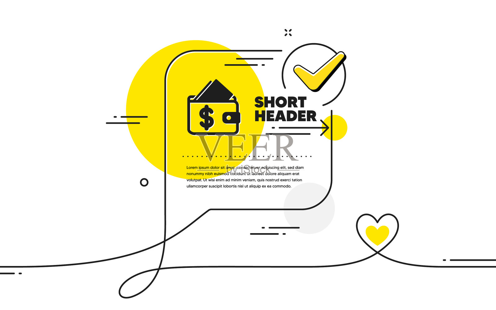 钱包图标可负担性标志设计元素图片