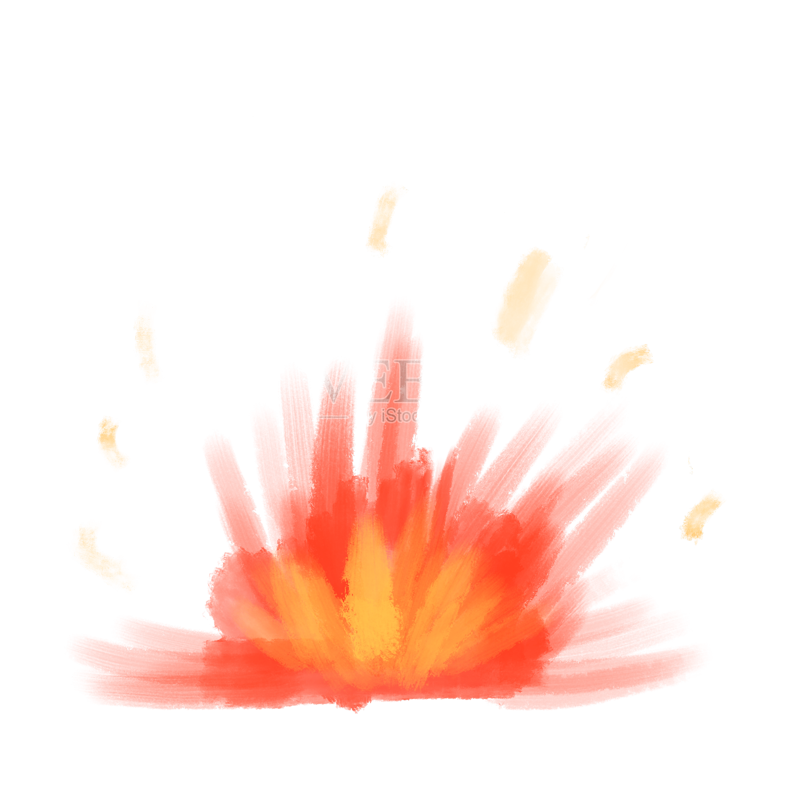 爆炸火焰危险设计元素图片