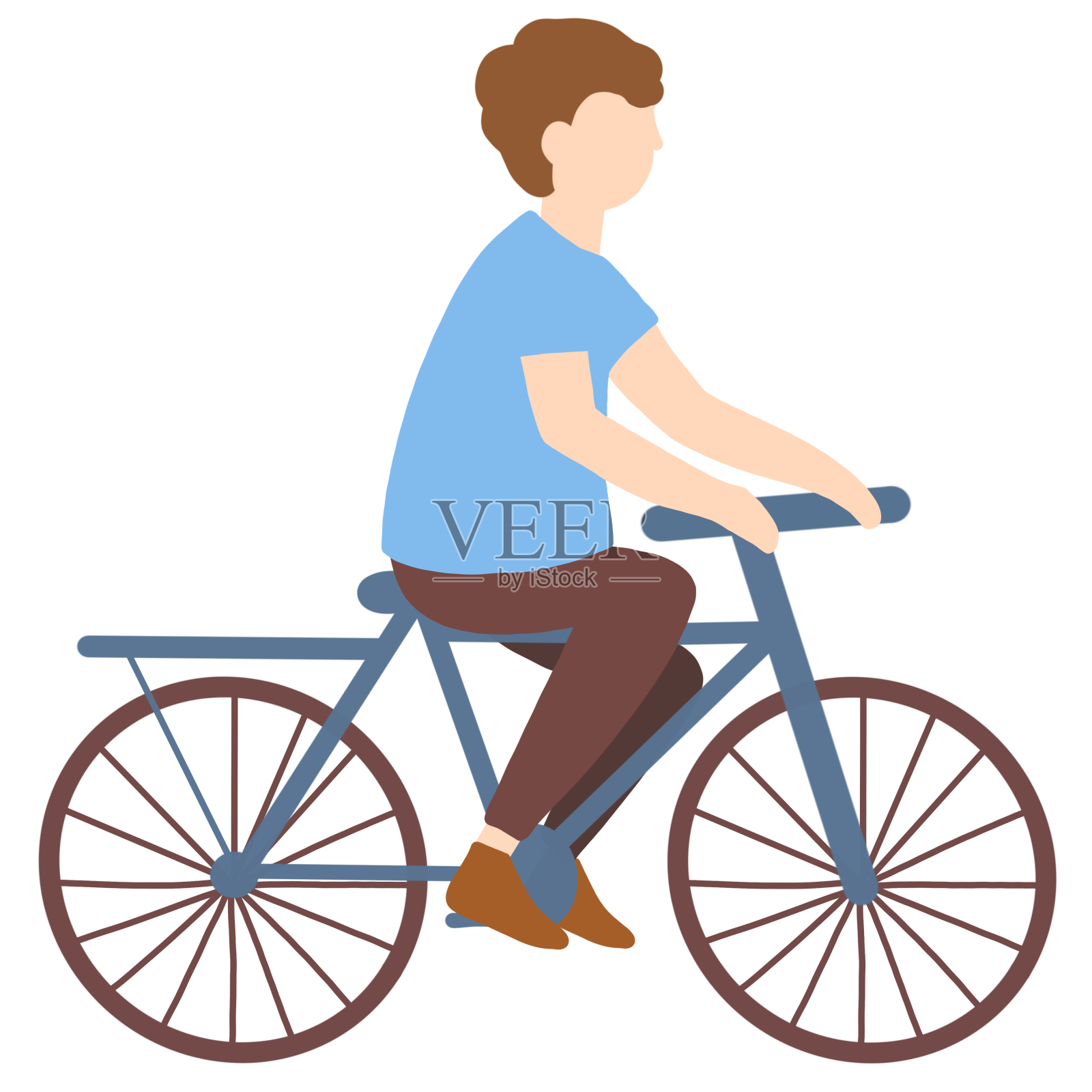 交通工具绿色出行骑车设计元素图片