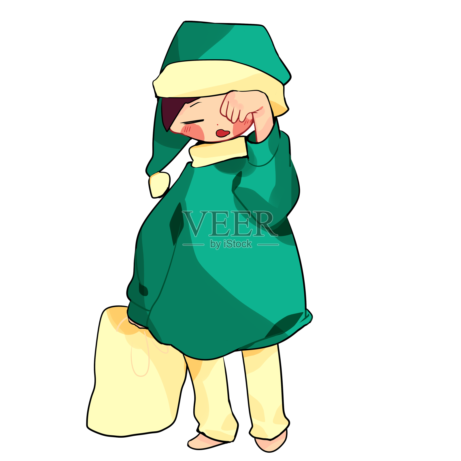 卡通世界睡眠日设计元素图片