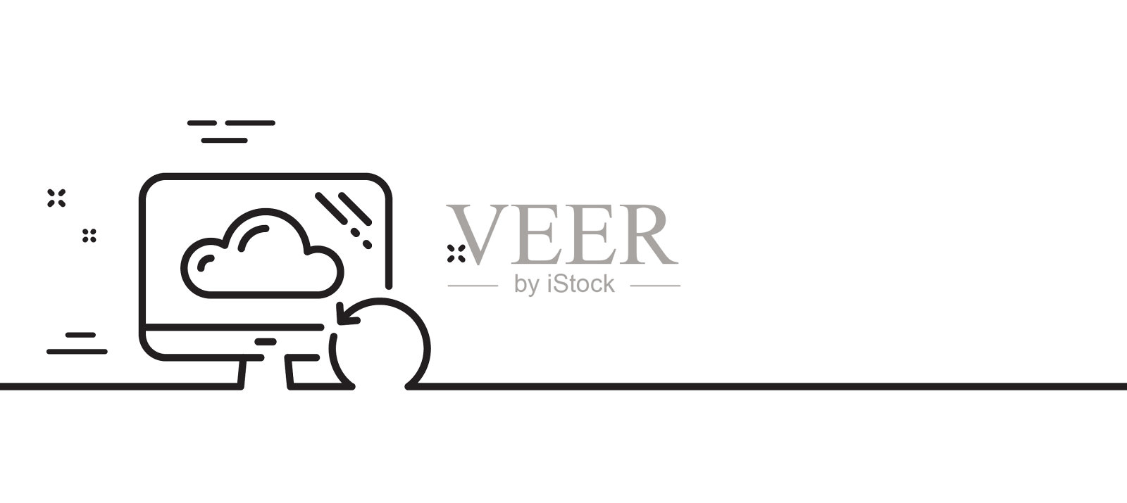 恢复云线图标备份数据的标志图标素材