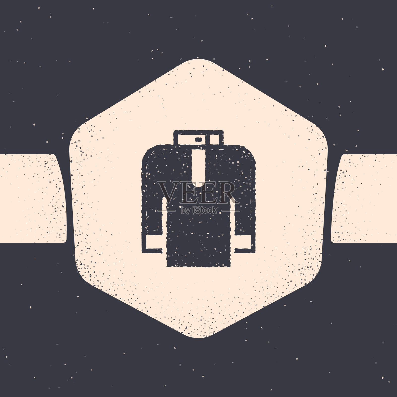 垃圾衬衫kurta图标孤立在灰色插画图片素材