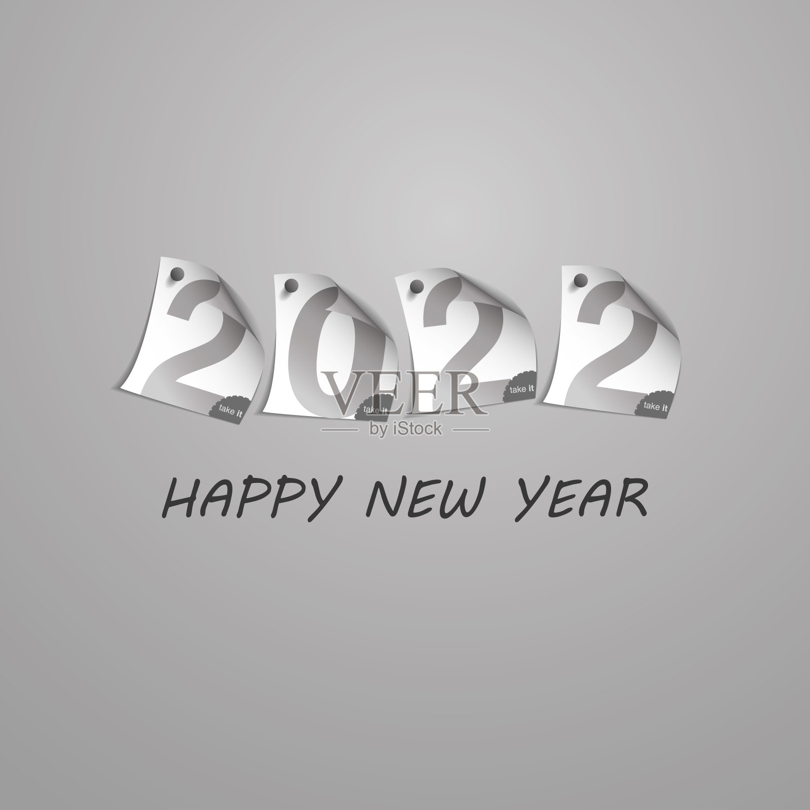 新年卡背景- 2022插画图片素材