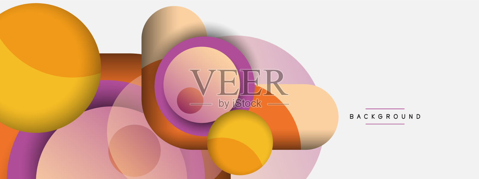 圆形状圆最小的几何插画图片素材