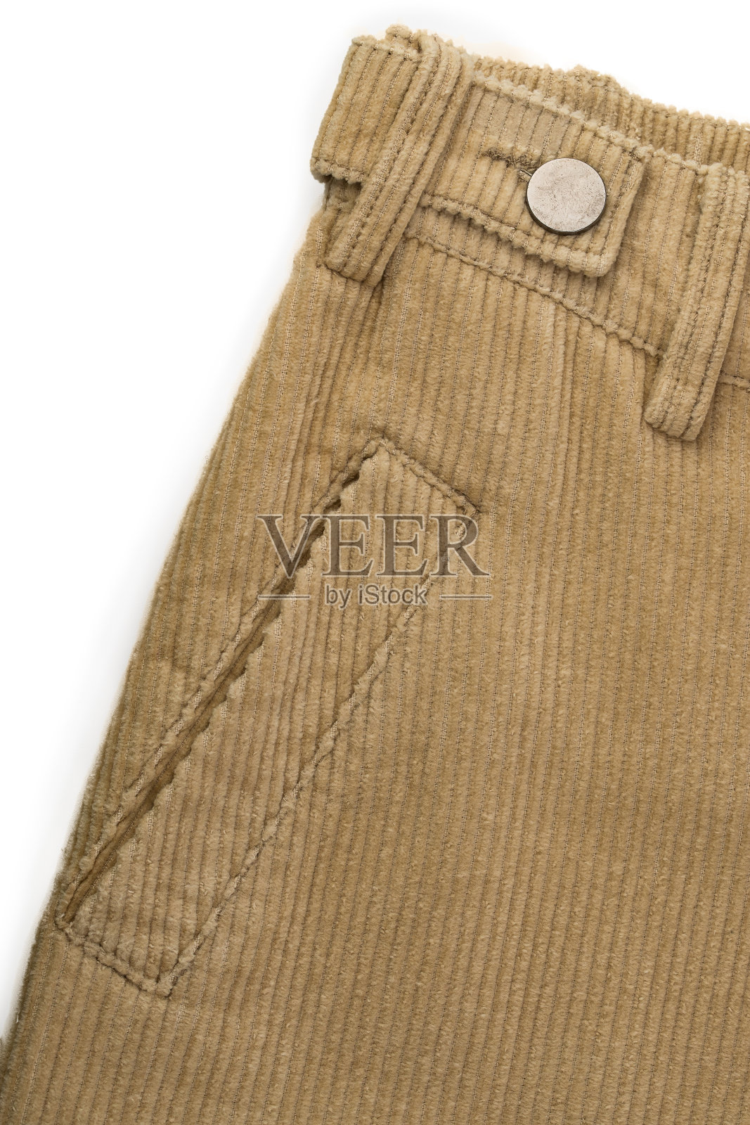 有大棱纹的棕色灯芯绒棉织物照片摄影图片