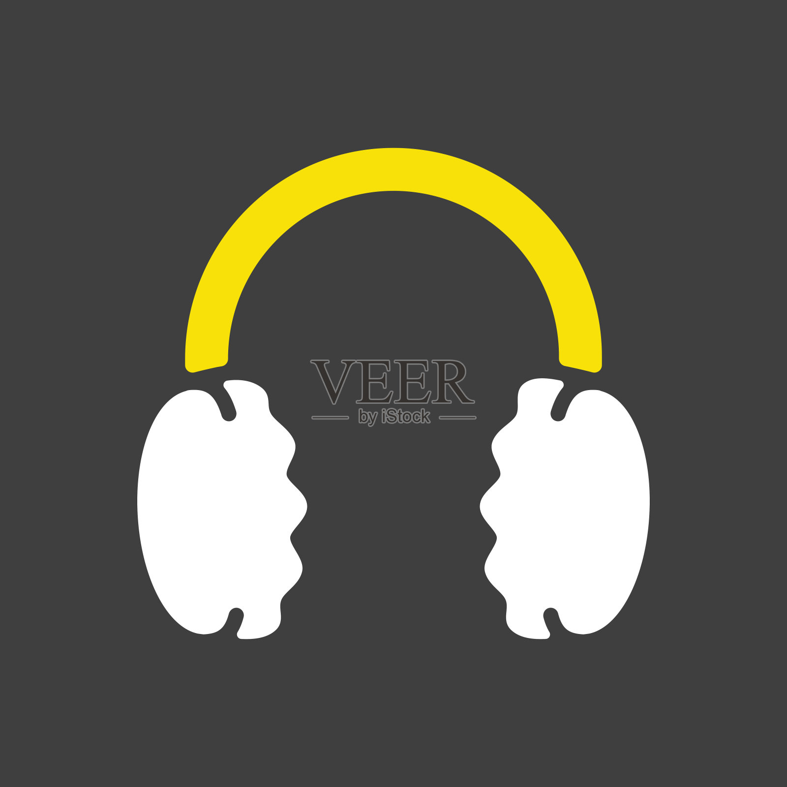 冬季耳机耳罩矢量图标插画图片素材