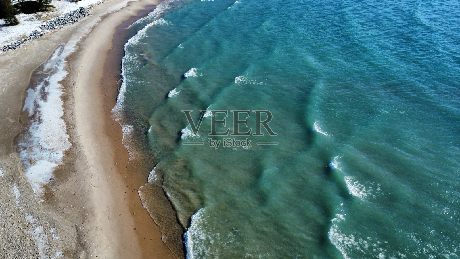 密歇根湖岸照片摄影图片