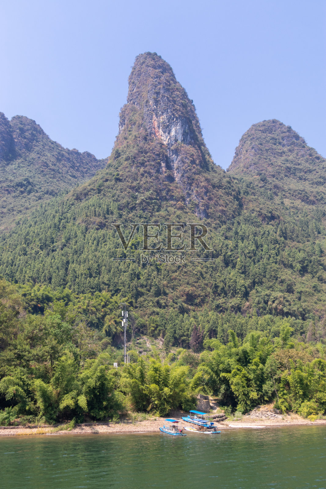 漓江上的船照片摄影图片