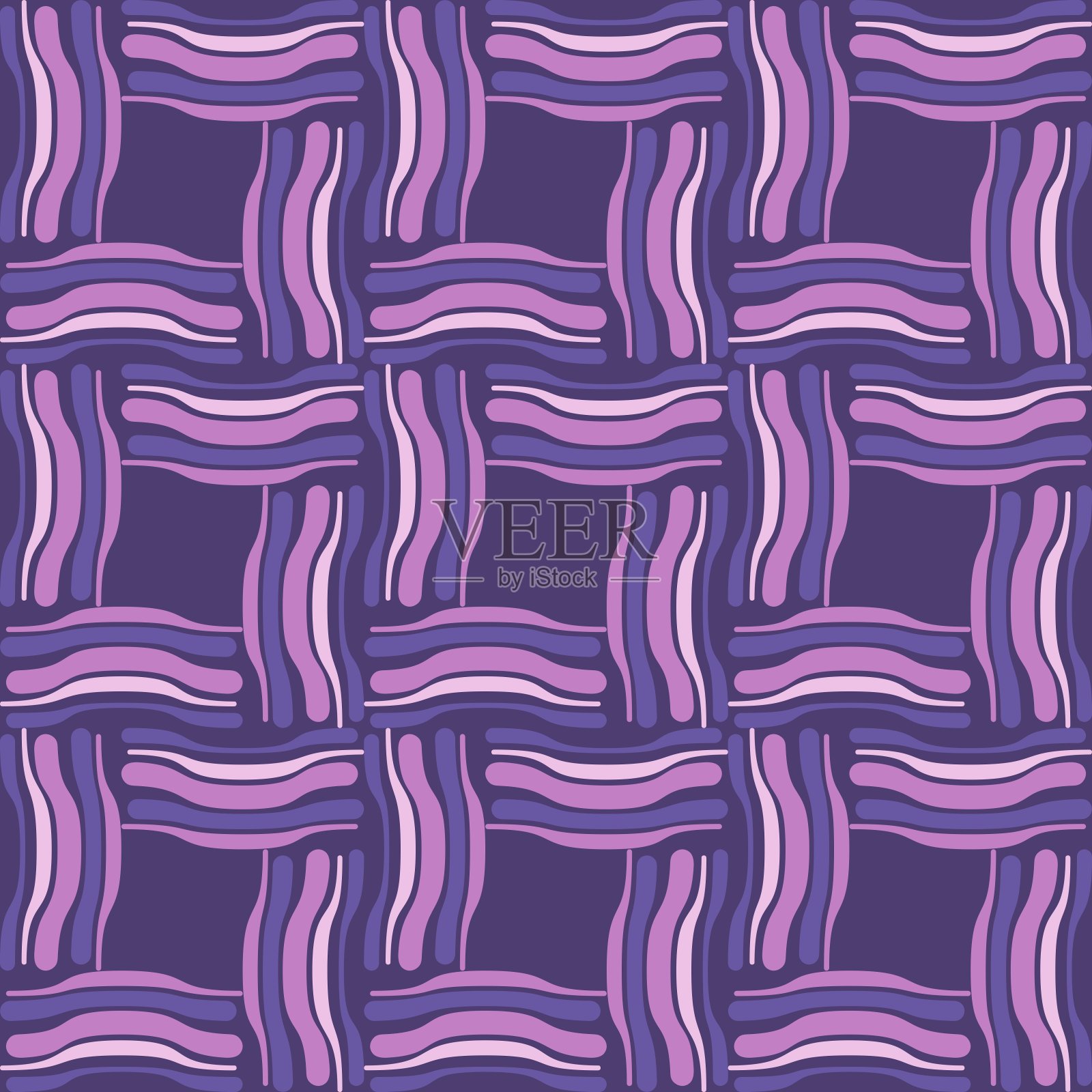 简单抽象无缝图案-强调任何表面。插画图片素材