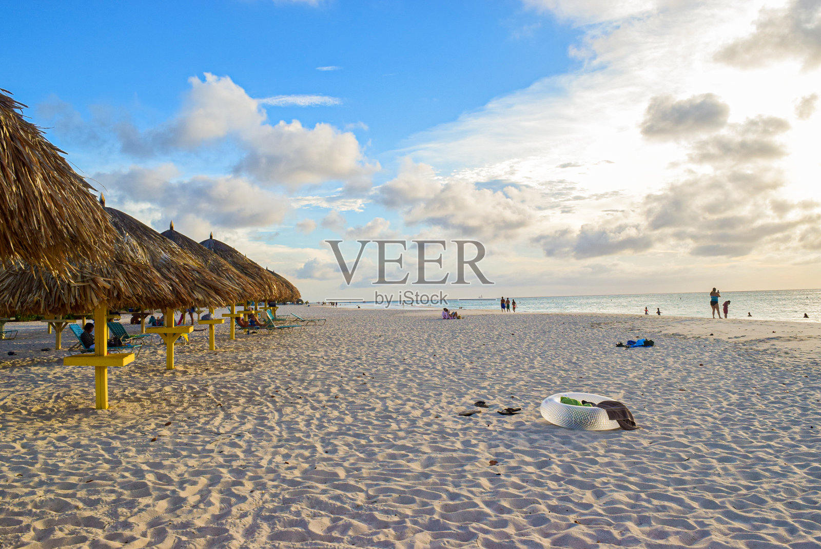 鹰海滩,阿鲁巴岛照片摄影图片