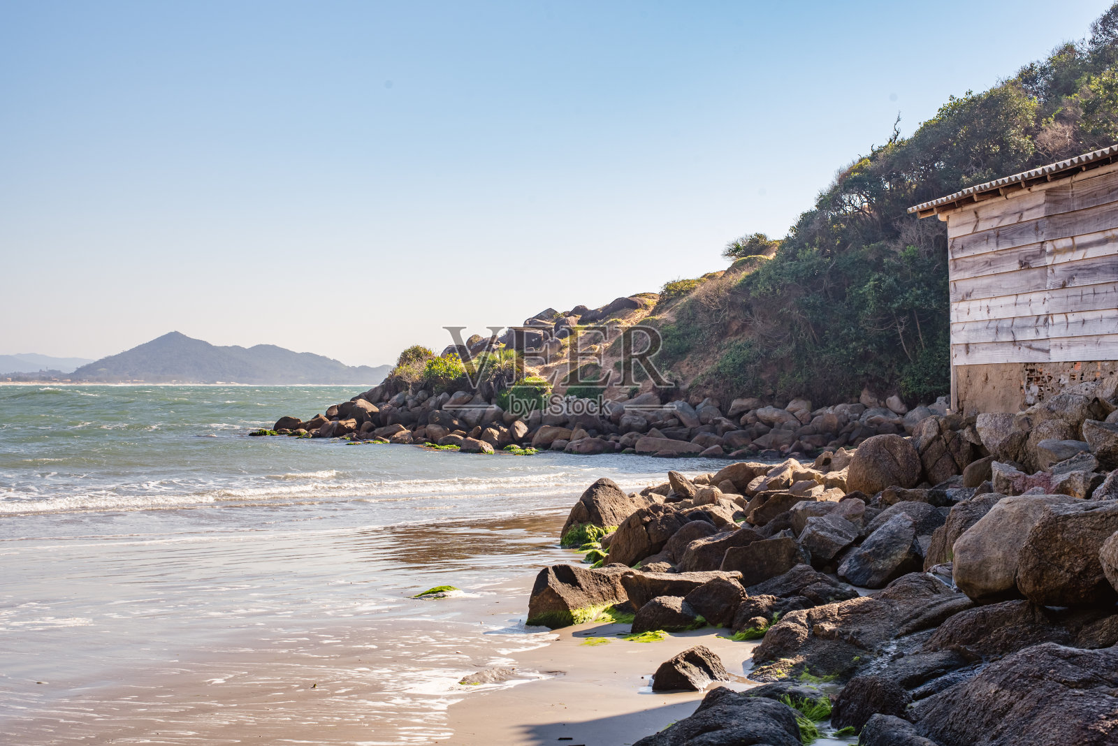 海滩状况。爱的海滩- Imbituba照片摄影图片