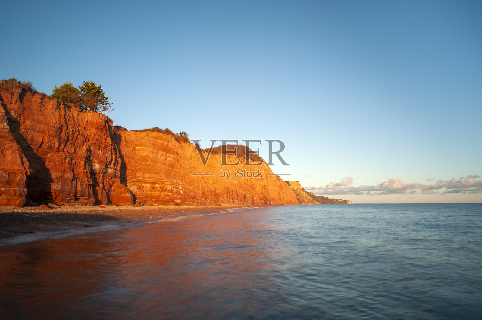Charmouth海滩,多塞特郡。照片摄影图片