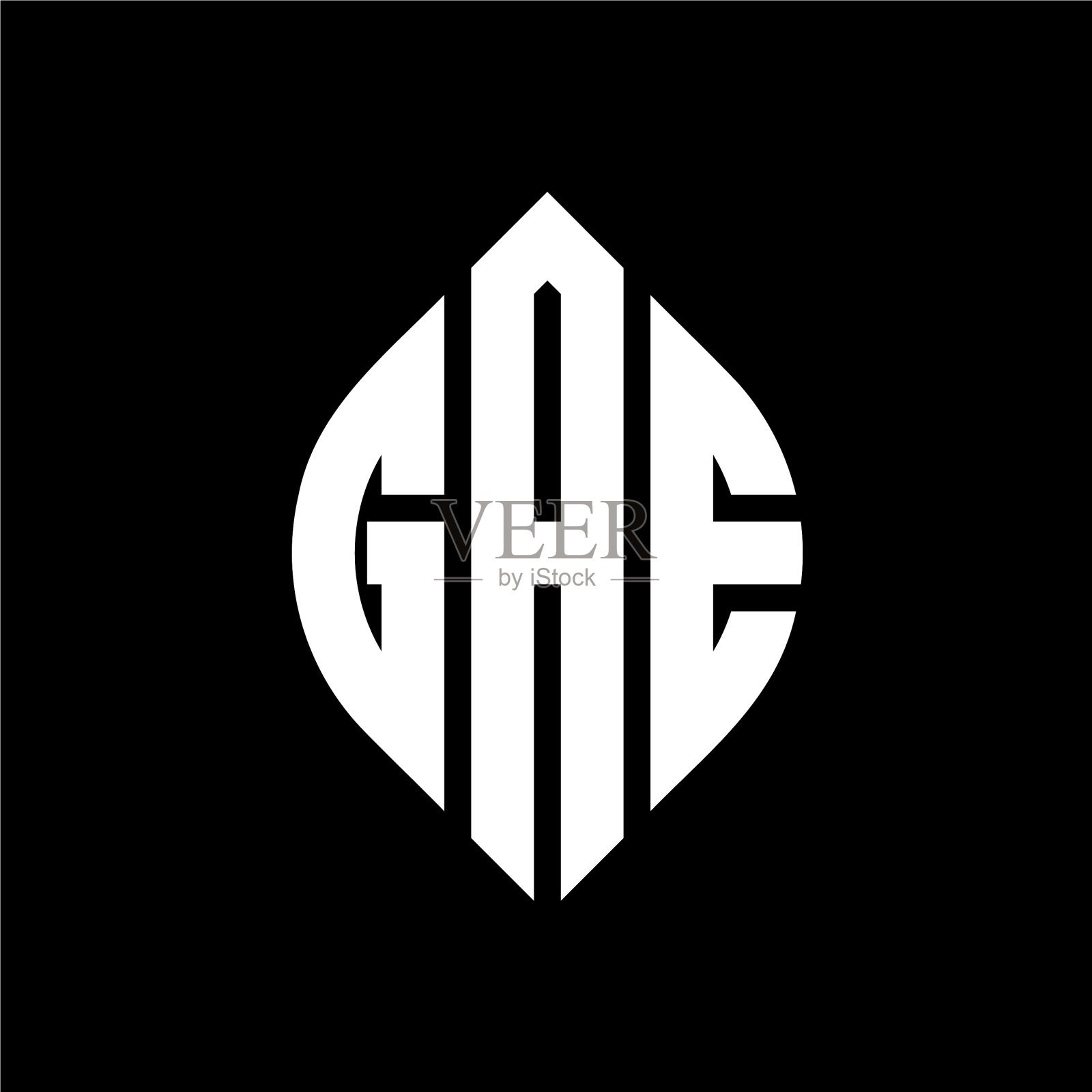 Gae圆字母标志设计与圆和插画图片素材