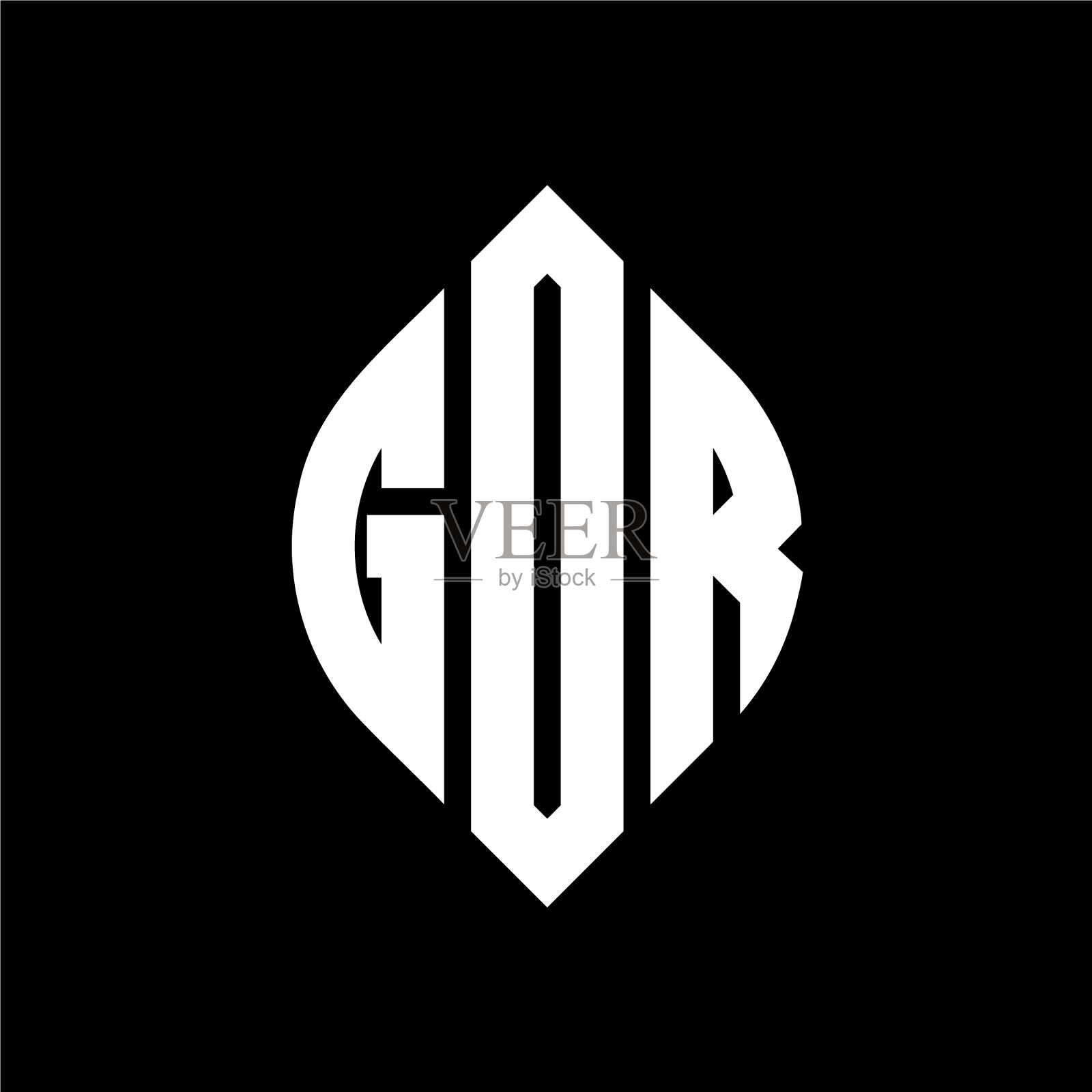 德意志民主共和国圆形字母标志设计用圆形和插画图片素材