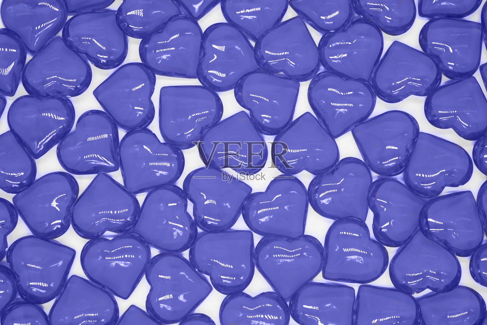 彩色玻璃心形装饰背景照片摄影图片