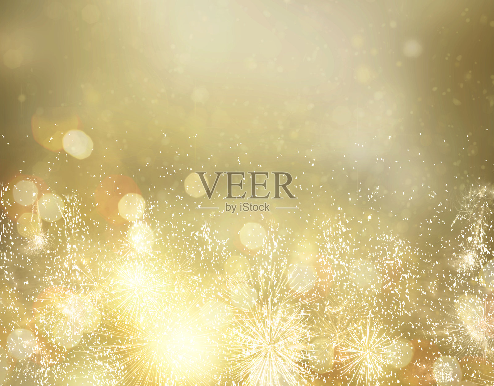 烟花和散景灯的概念照片摄影图片