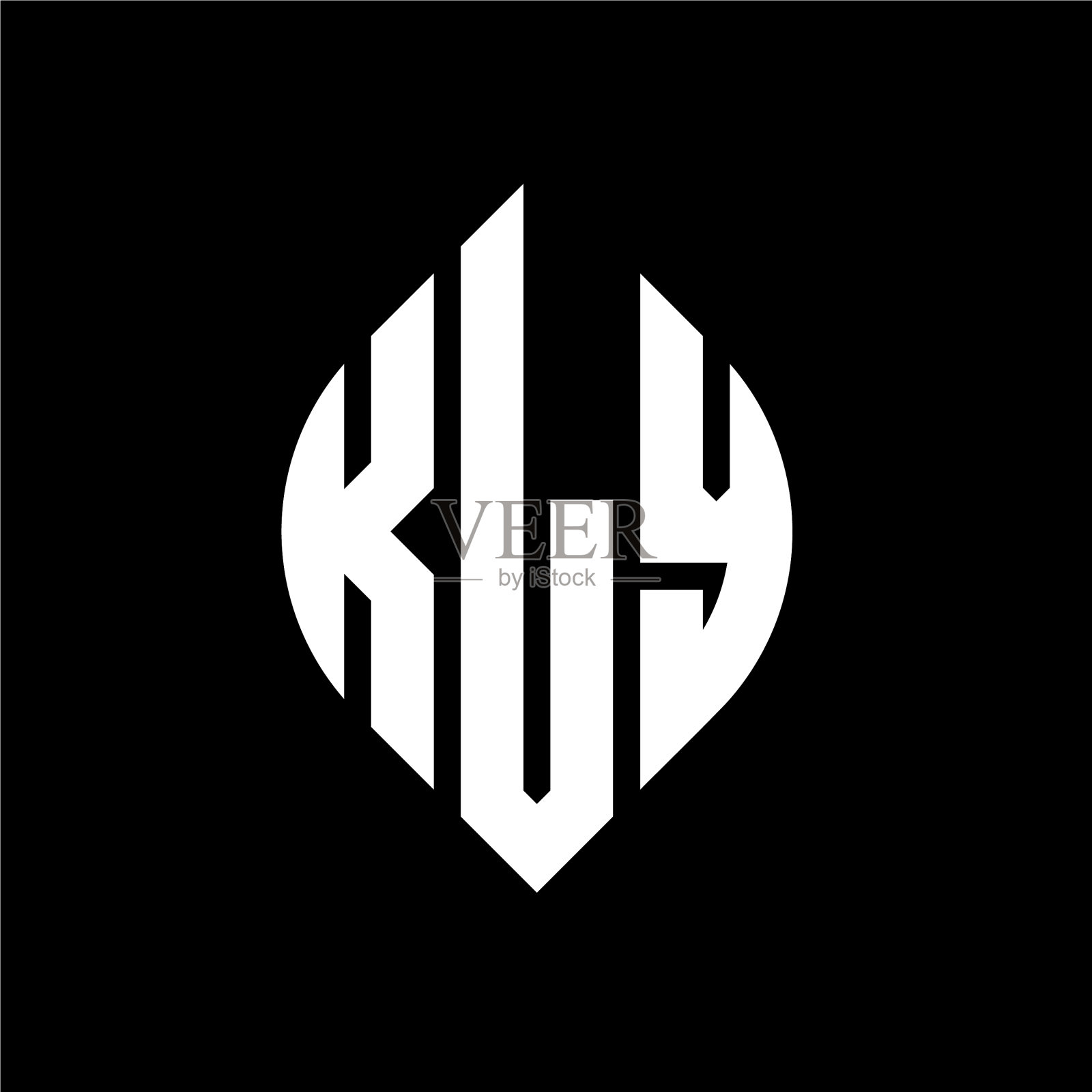 克利圆形字母标志设计用圆形和插画图片素材