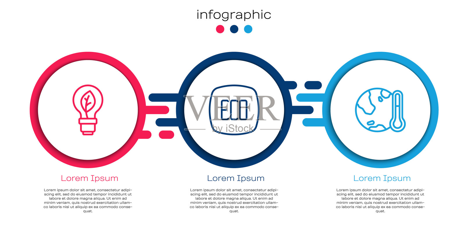 设置线灯泡与树叶,树叶生态标志和地球融化全球变暖。业务信息模板。向量设计模板素材