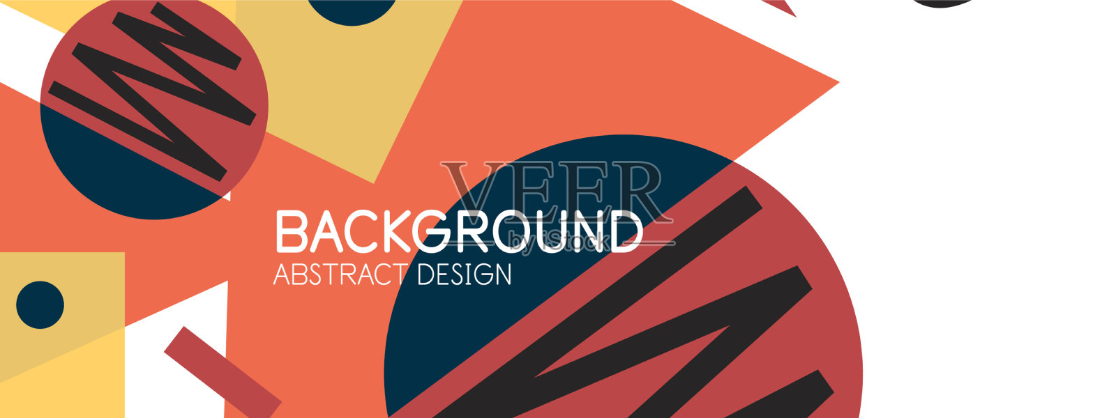 抽象的背景与块线几何插画图片素材