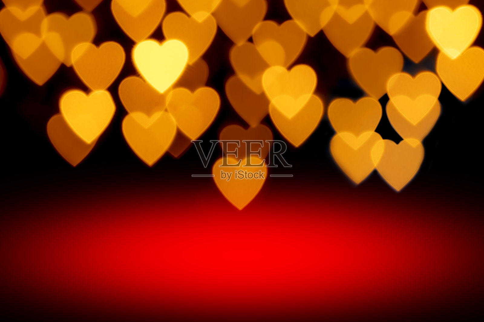 心形散景背景与空间复制。照片摄影图片