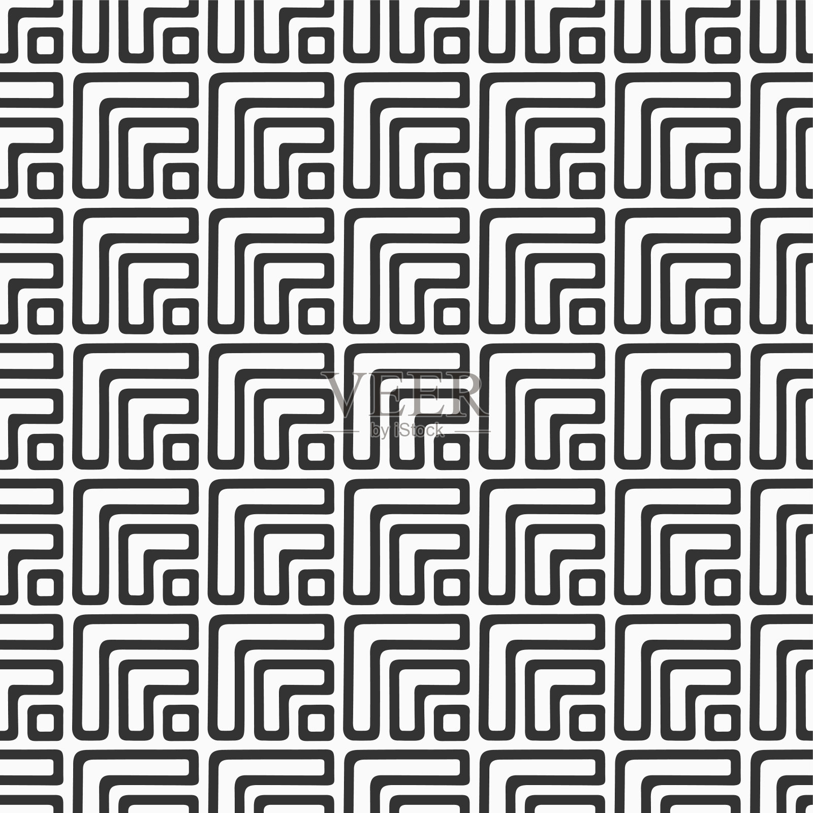 抽象无缝矢量平铺方块图案。几何图形点缀。插画图片素材